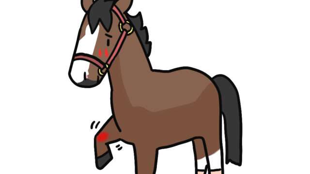 脚部不安、ケガした馬